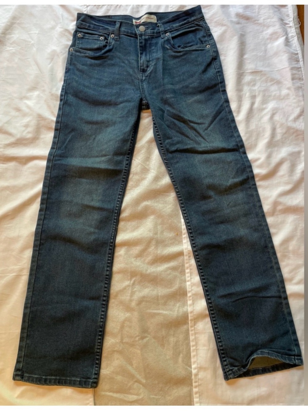 Levi’s Boys Size 16 Blue Jeans Straight Leg Denim Classic 5 Pocket